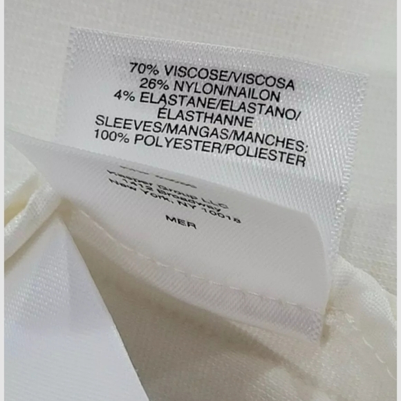 Nine West White Cardigan Short Sleeve Jacket Women's Sz 8 - Picture 11 of 13